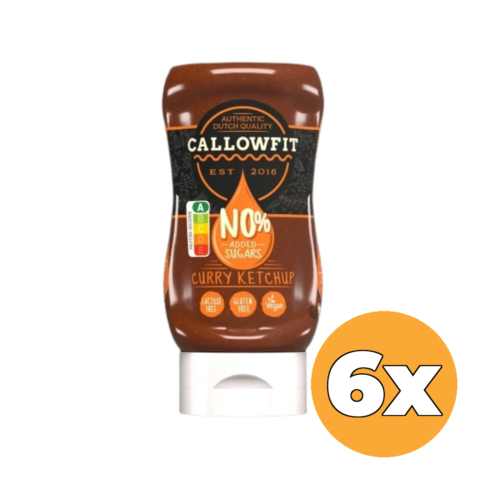 6x Callowfit Curry Ketchup (300 ml)