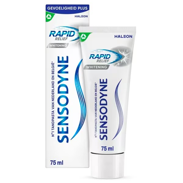Sensodyne Rapid Relief Whitening Tandpasta voor Gevoelige Tanden (75 ml)