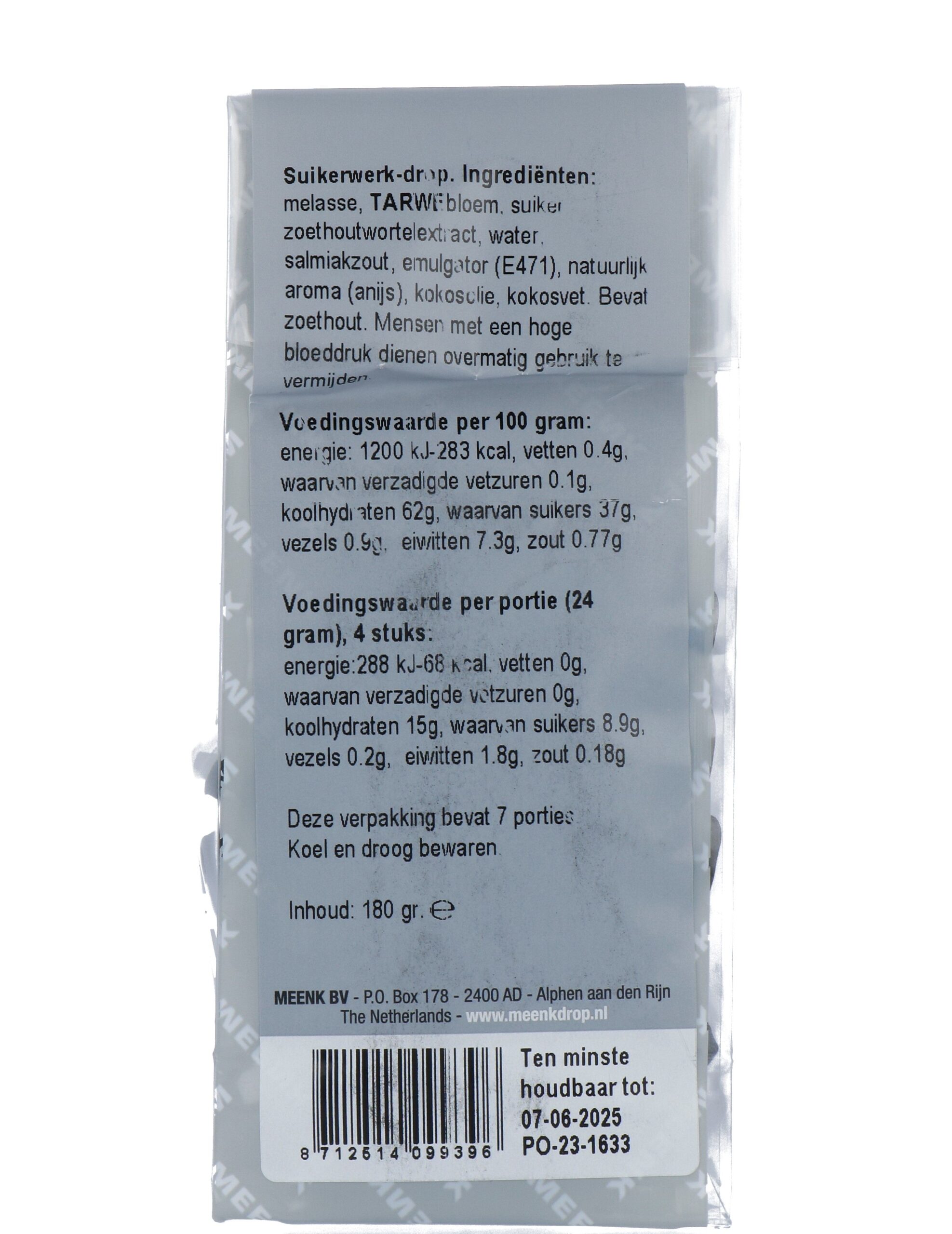 Meenk Lekker Zoet (180 gr)