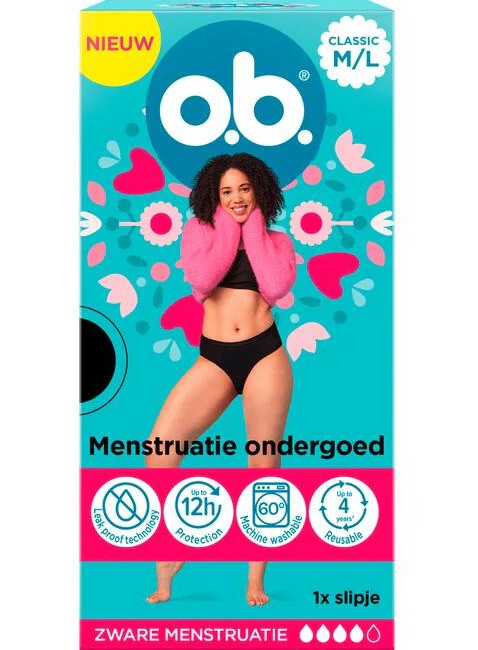 Ob Herbruikbaar Menstruatie Ondergoed M/L (1 stuk)