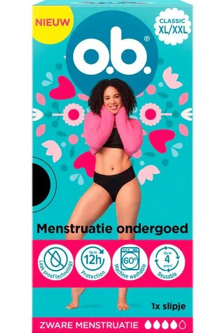 Ob Herbruikbaar Menstruatie Ondergoed XL/XXL (1 stuk)