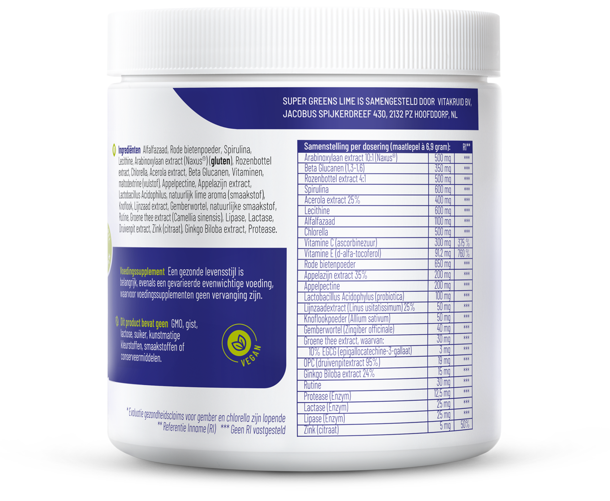 Vitakruid Super Greens Lime (208 gr) - image 2