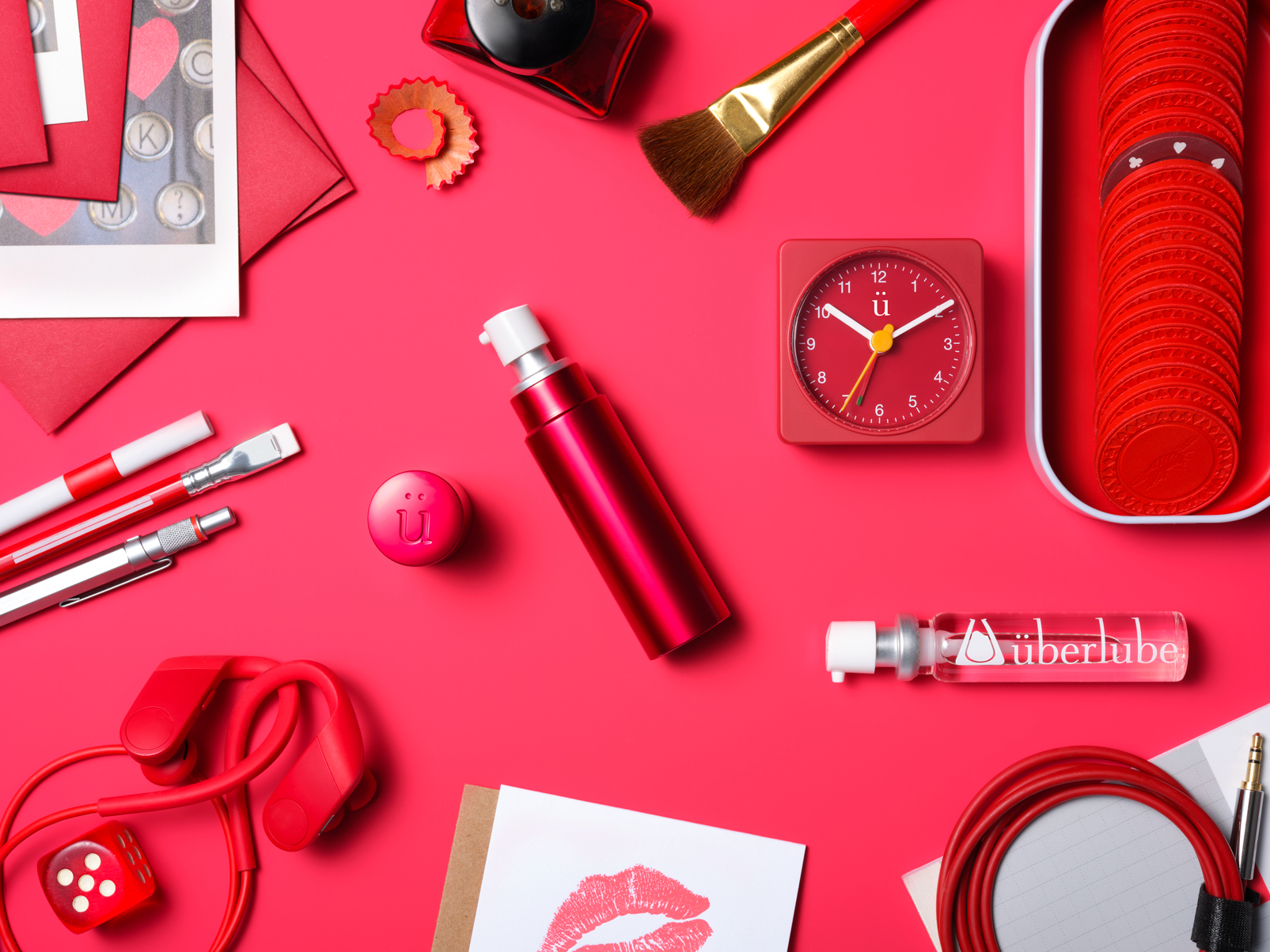 Uberlube Glijmiddel Siliconen - Good-To-Go Rood (15 ml)