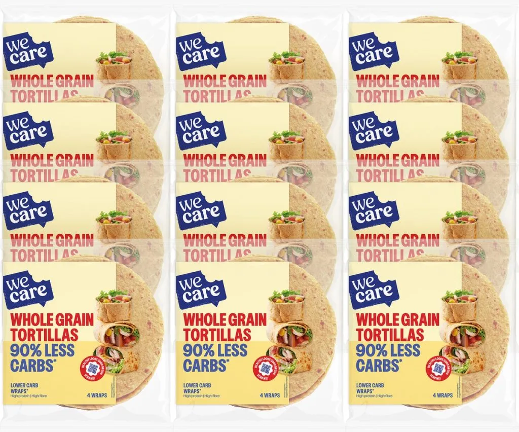 WeCare Lower Carbs Tortillas wholegrain (12 x 160 gr)