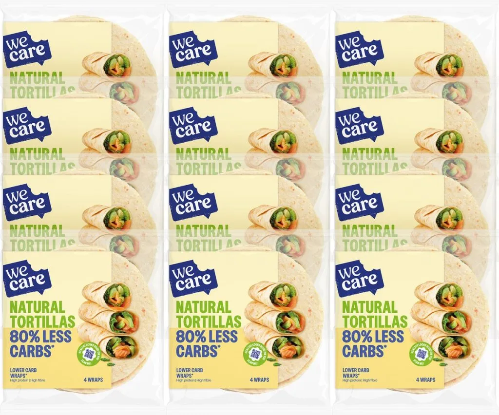 WeCare Lower Carbs Tortillas Naturel (12 x 160 gr)