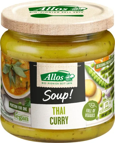Allos Thai-Currysoep (350 ml)