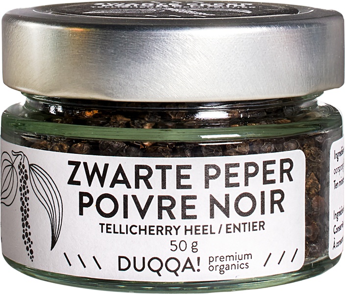 Duqqa! Zwarte-Peper Tellicherry Heel (50 gr)
