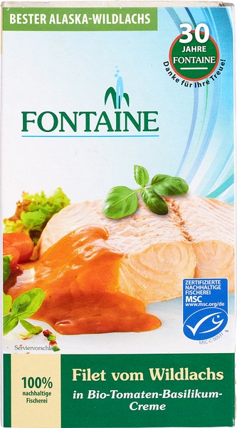 Fontaine Zalmfilet Wild, Tomaat Basilicum (200 gr)