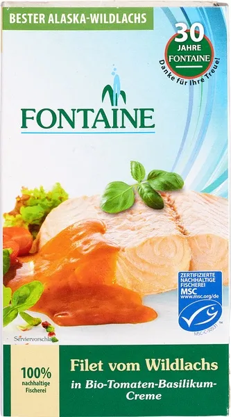 Fontaine Zalmfilet Wild, Tomaat Basilicum (200 gr)