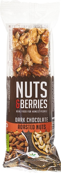 Nuts & Berries Notenreep Dark Choc Roast Nuts (30 gr)