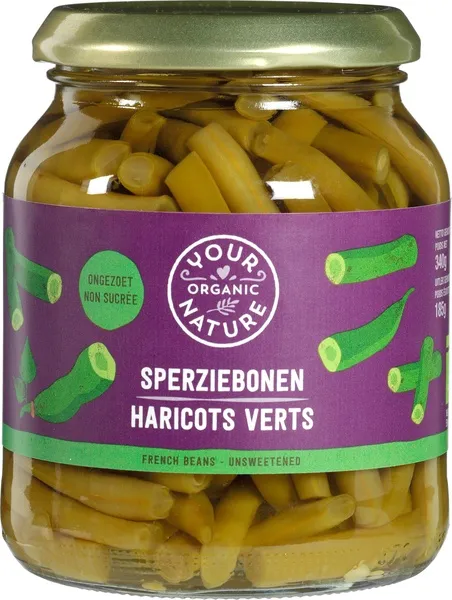 Your Organic Nature Sperziebonen (340 gr)