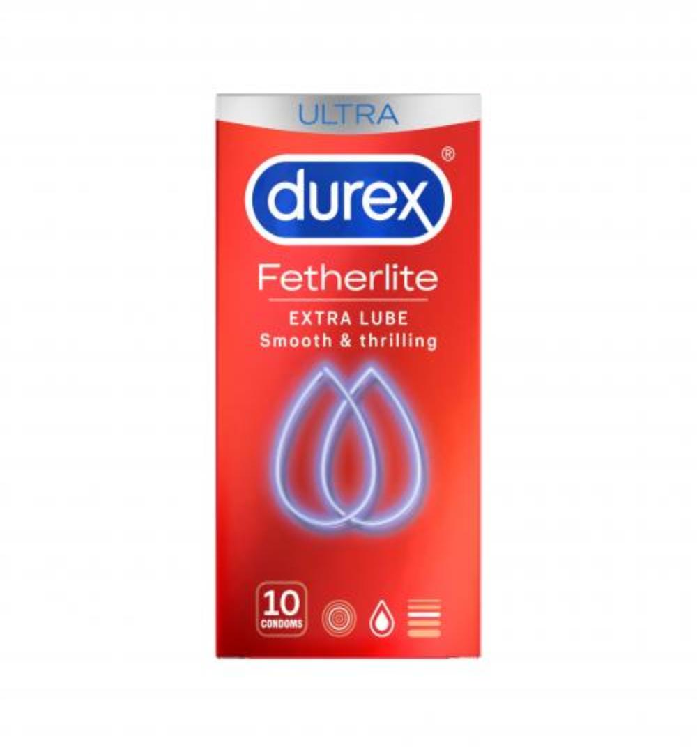 Durex Thin feel extra lube (10 stuks)
