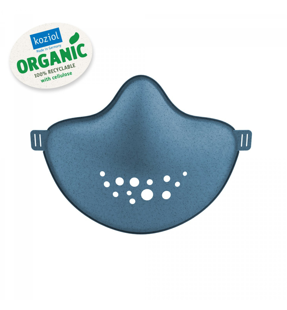Koziol Duurzaam Herbruikbaar Gezichtsmasker Organic Deep Blue (1 stuk)