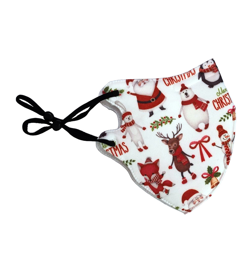 Huismerk Kerst mondmasker assorti (1 stuk)