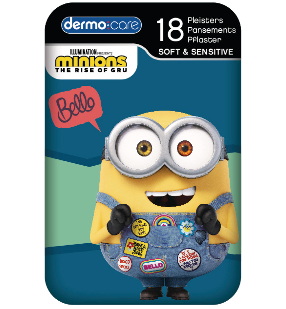 Dermo Care Minions pleisterblikje (18 stuks)