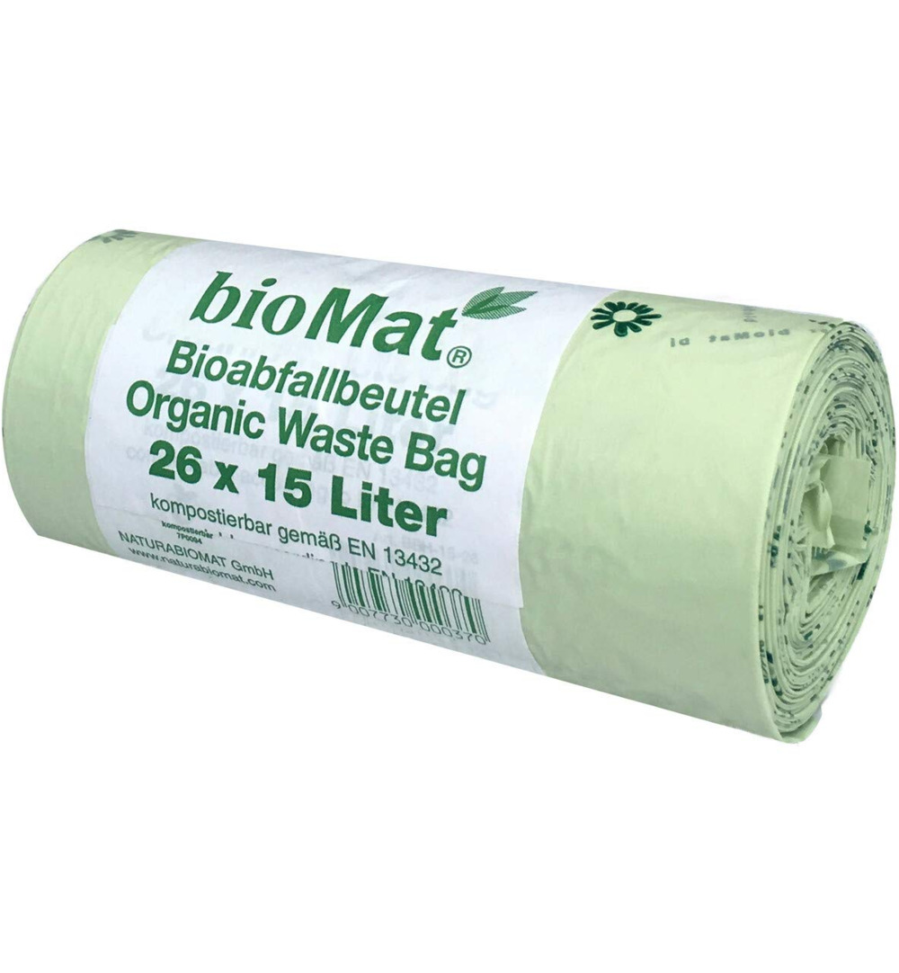 Biomat Wastebag Compostable 15/20 Liter (26 stuks)