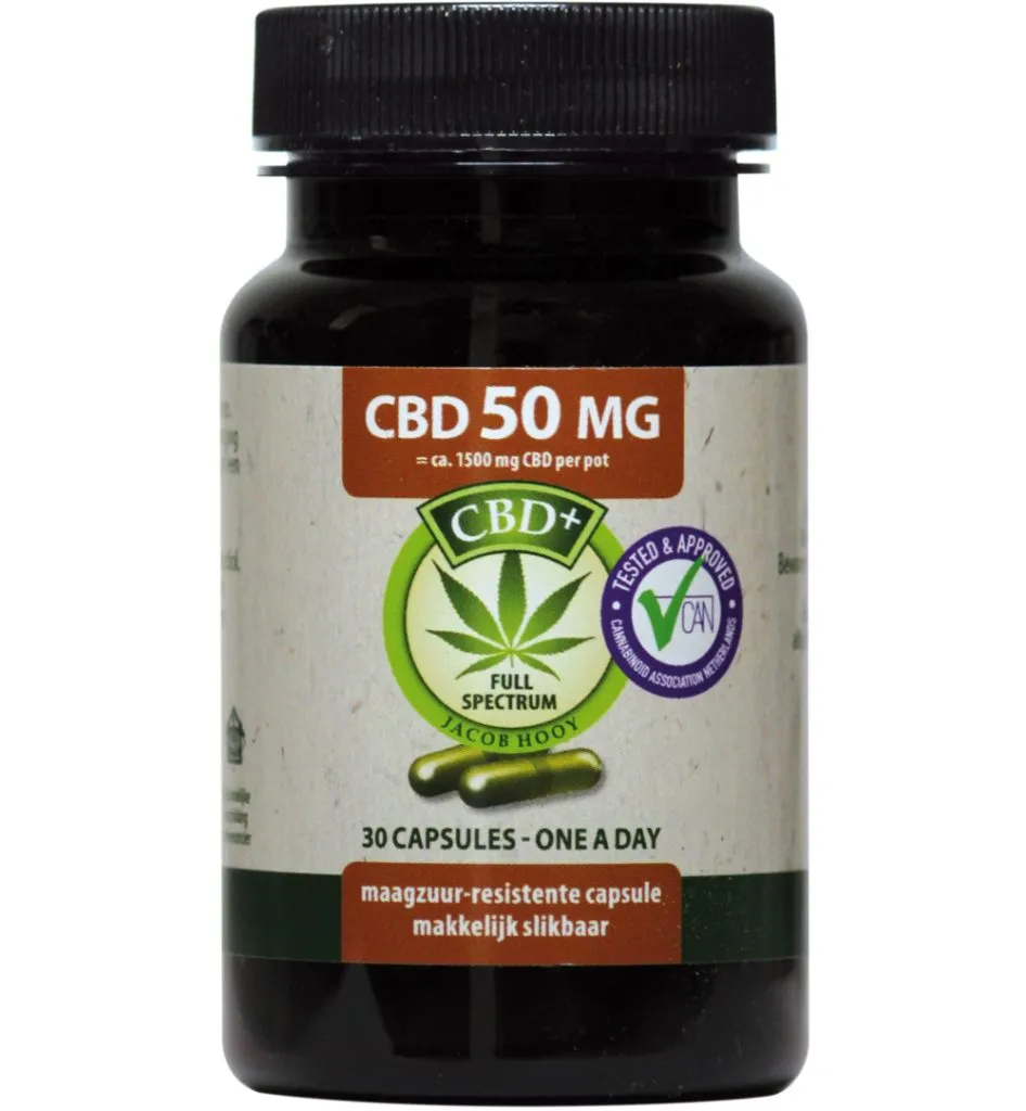 Jacob Hooy CBD 50Mg (30 stuks)