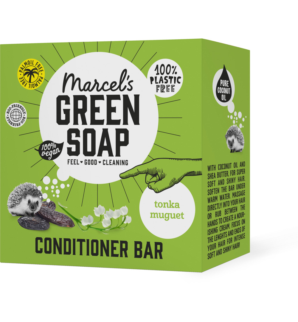 Marcel's Green Soap Conditioner Bar Tonka & muguet (60 gr)