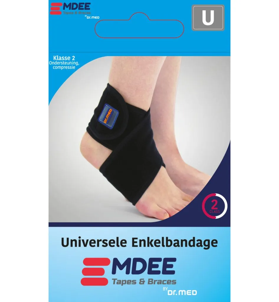Emdee Enkel Supportband Blauw (1 stuk)