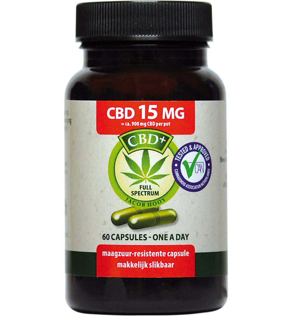Jacob Hooy CBD 15Mg (60 stuks)
