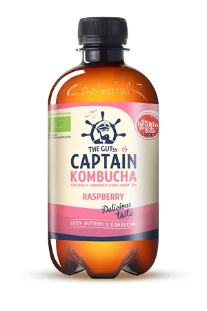The Gutsy Captain Kombucha Raspberry BIO (400 ml)