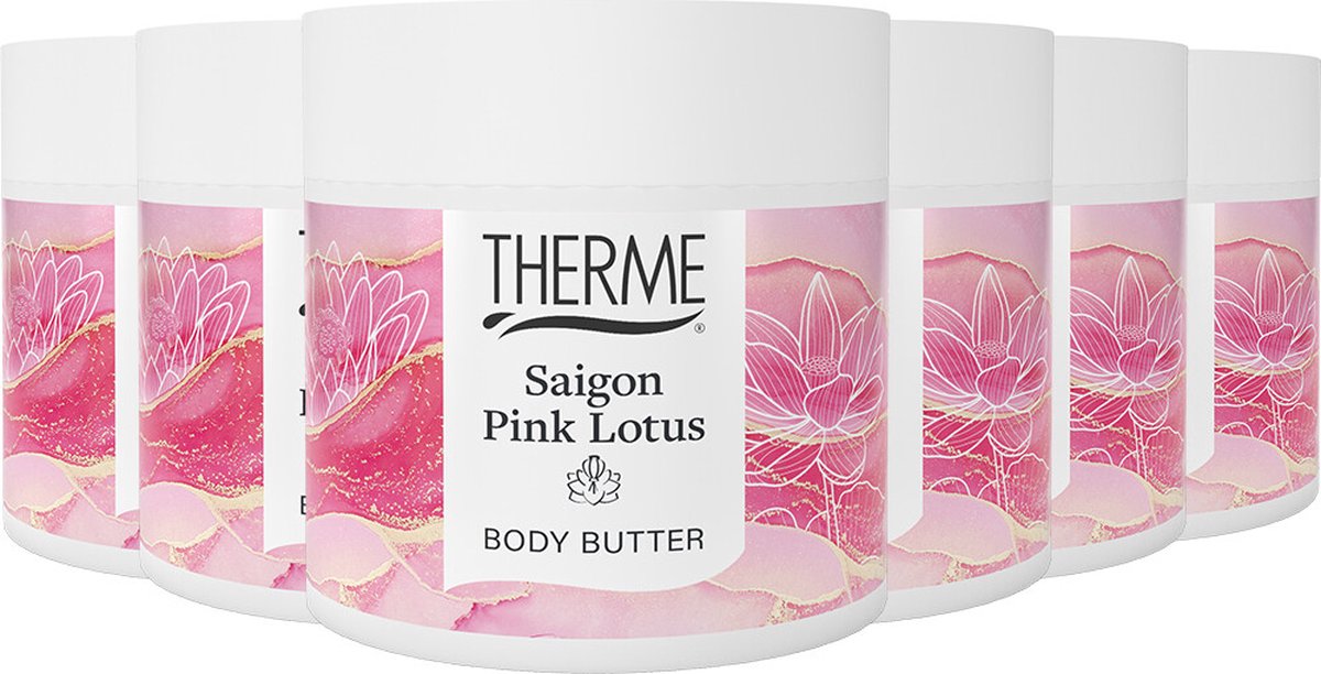 6x Therme Saigon pink lotus body butter (225 gr)
