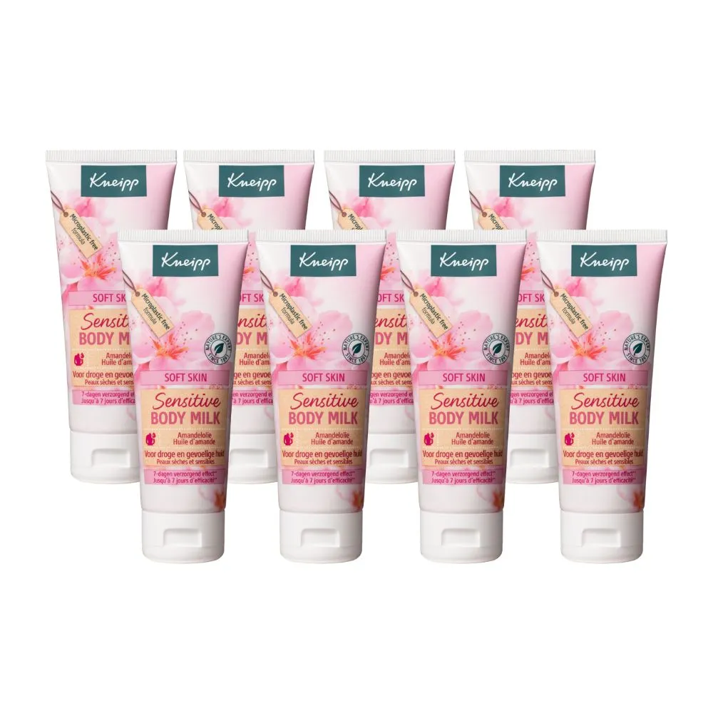 8x Kneipp Body milk Soft Skin (75 ml)