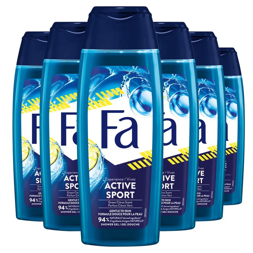 6x Fa Douche sport (250 ml)