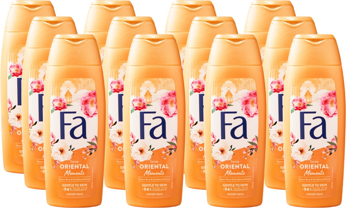 12x Fa Douchegel oriental moments (250 ml)