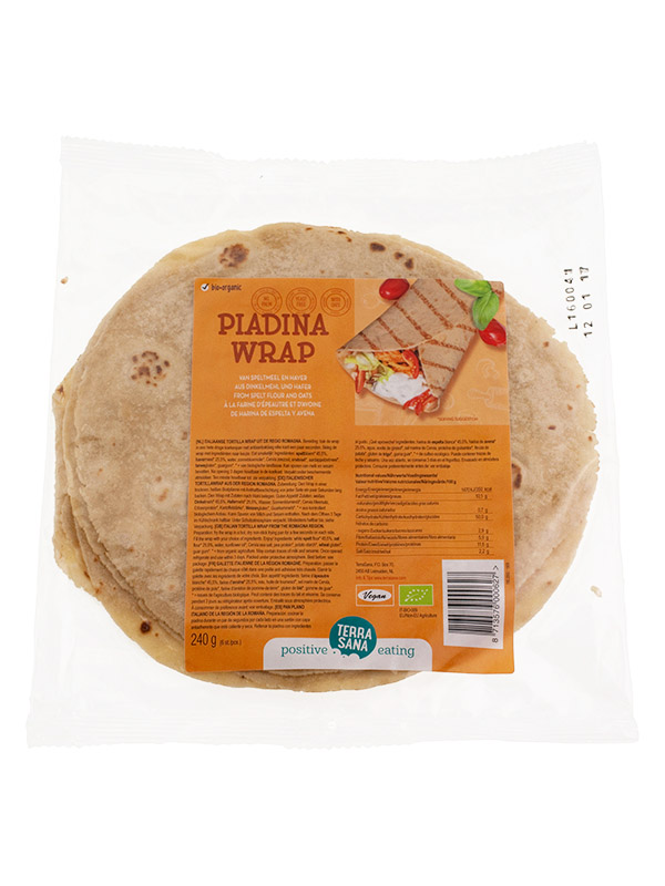 Terrasana Piadina Wraps Spelt En Haver Bio (240 gr)