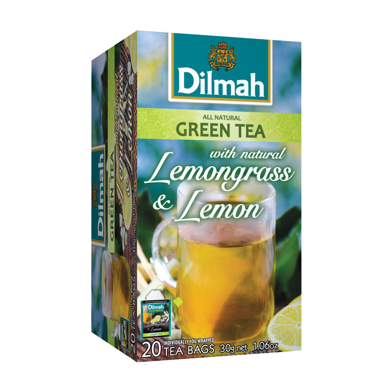 Dilmah Green Tea With Lemongrass & Lemon (20 zakjes)