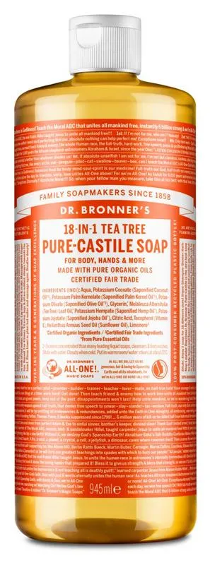 Dr Bronner's Liquid Soap Tea Tree (945 ml)