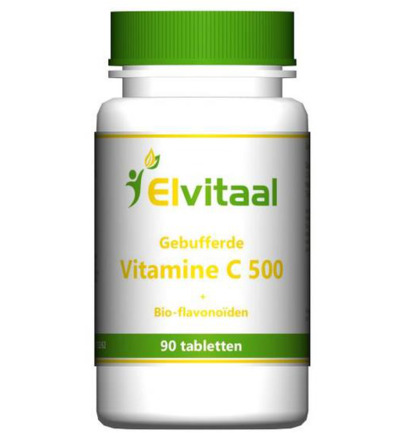 Elvitaal/Elvitum Gebufferde vitamine C 500mg (90 tabletten)