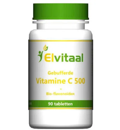 Elvitaal/Elvitum Gebufferde vitamine C 500mg (90 tabletten)