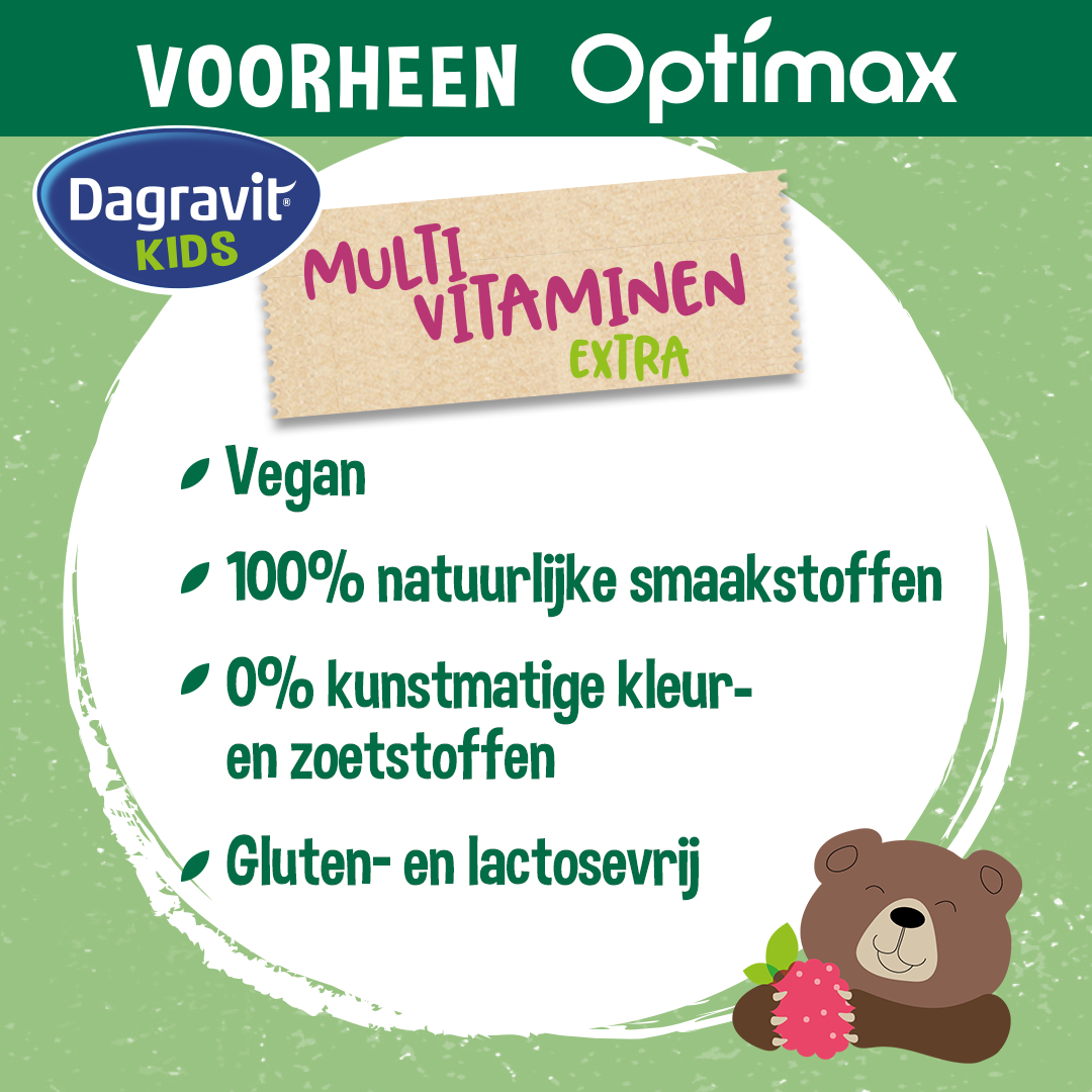 Dagravit Natural Kids Extra Multi (60 kauwtabletten) - image 2