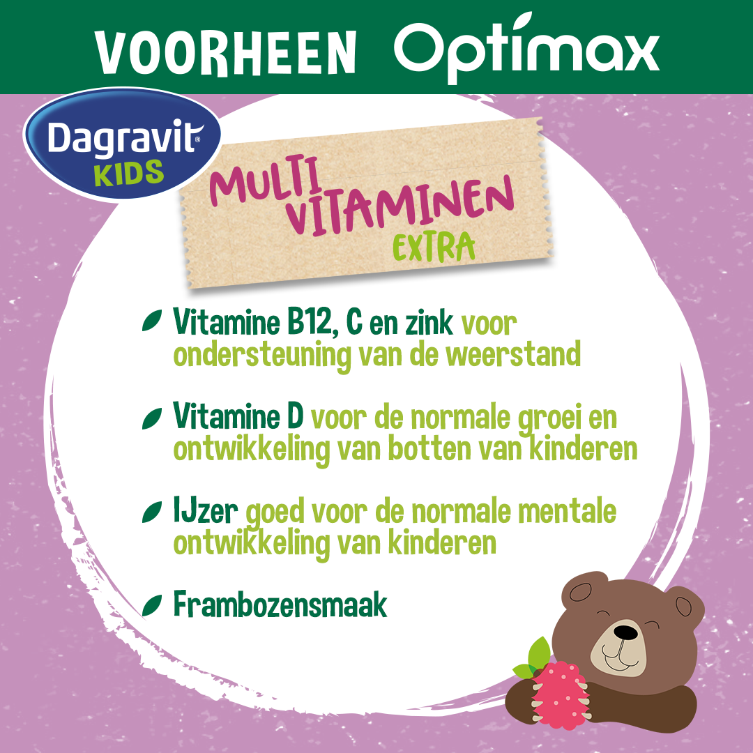 Dagravit Natural Kids Extra Multi (60 kauwtabletten) - image 3