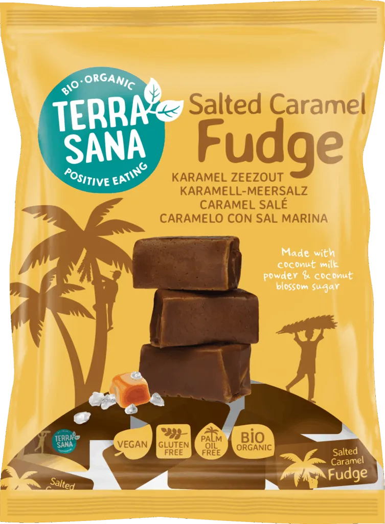 Terrasana Fudge Karamel Zeezout (150 gr)
