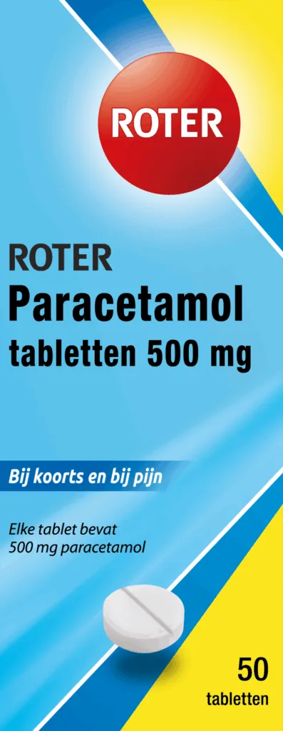 Roter Paracetamol 500 mg (50 tabletten)