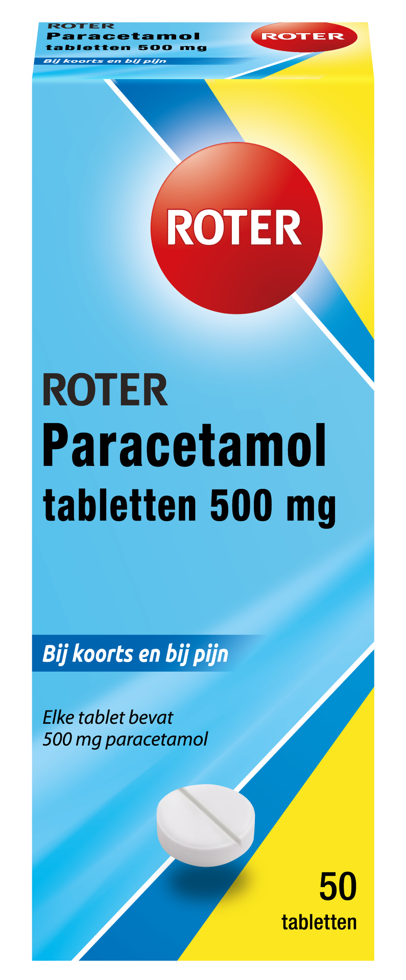 Roter Paracetamol 500 mg (50 tabletten)