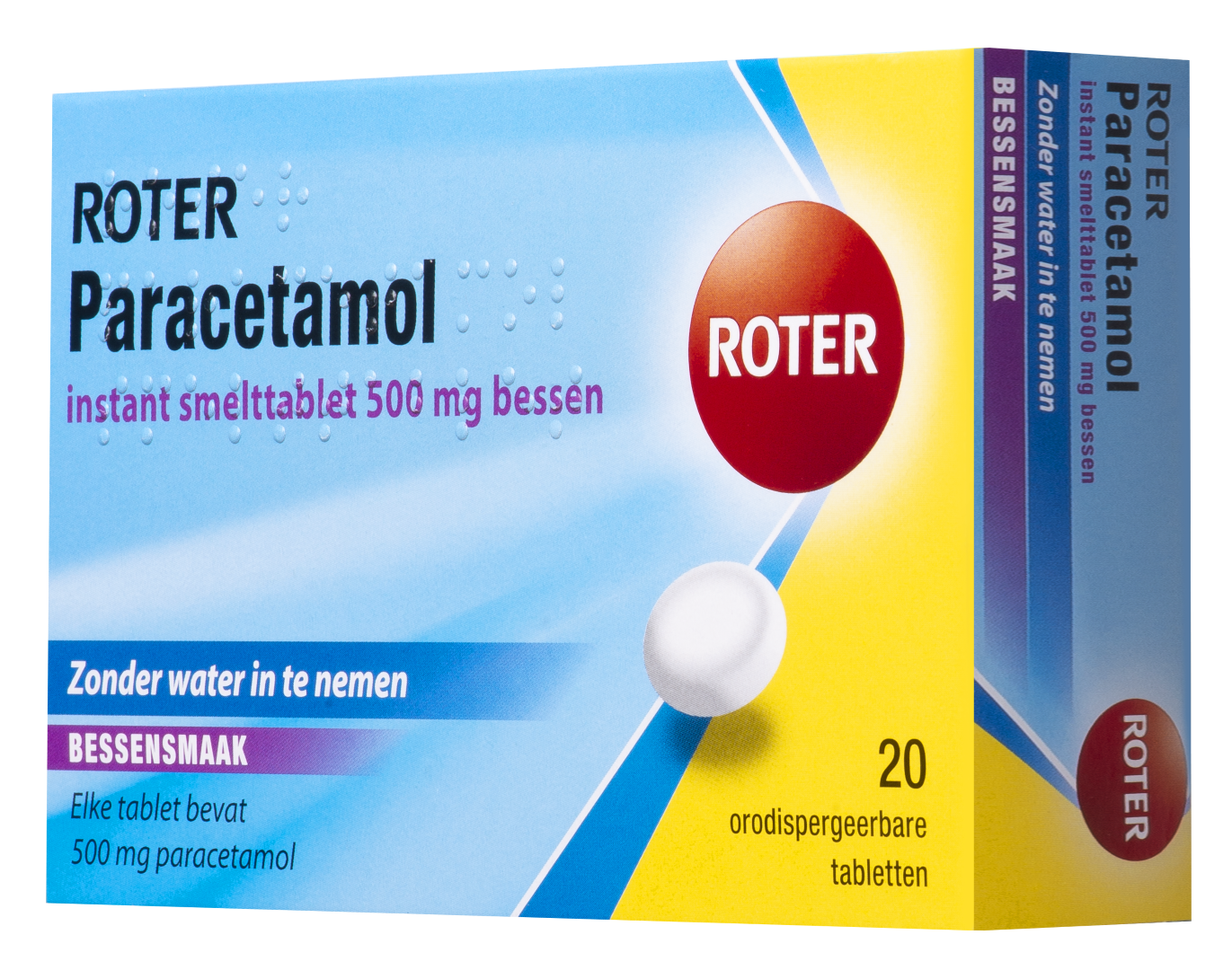 Roter Smelt Paracetamol 500 mg bessen (20 tabletten) - image 4