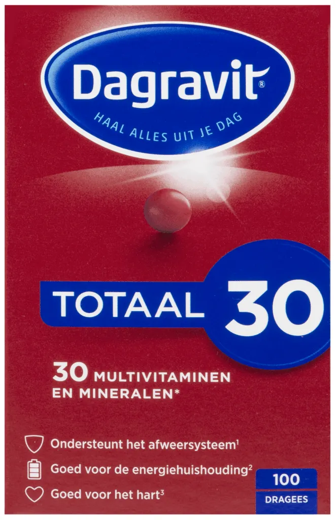 Dagravit Totaal 30 Multivitaminen (100 dragees)