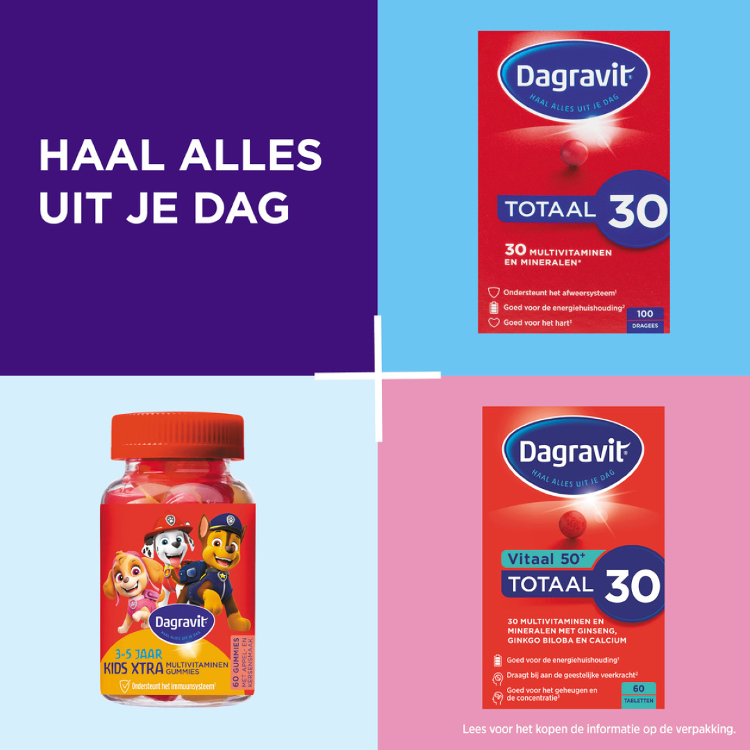 Dagravit Totaal 30 Multivitaminen (100 dragees) - image 5