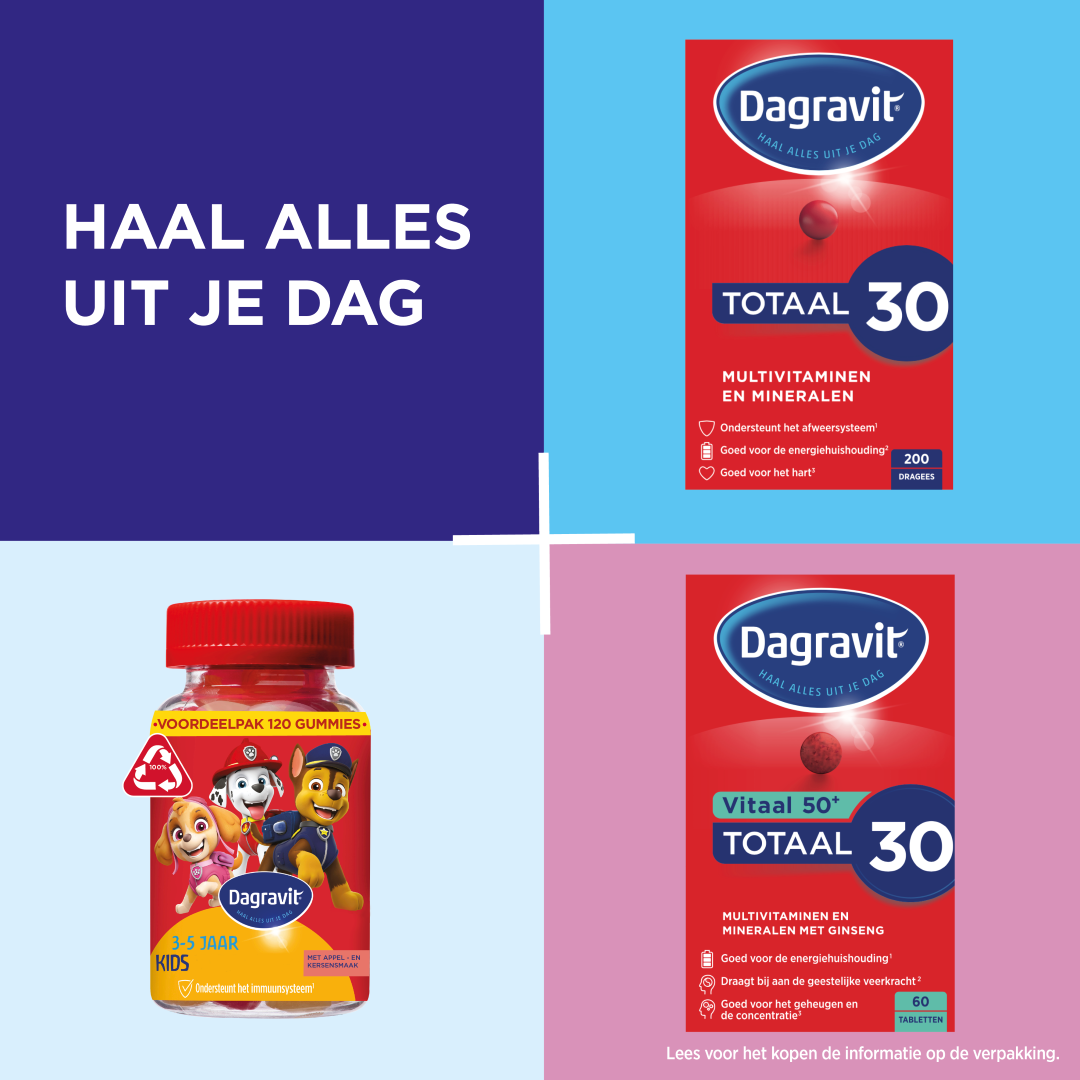 Dagravit Totaal 30 Multivitaminen (200 dragees) - image 6
