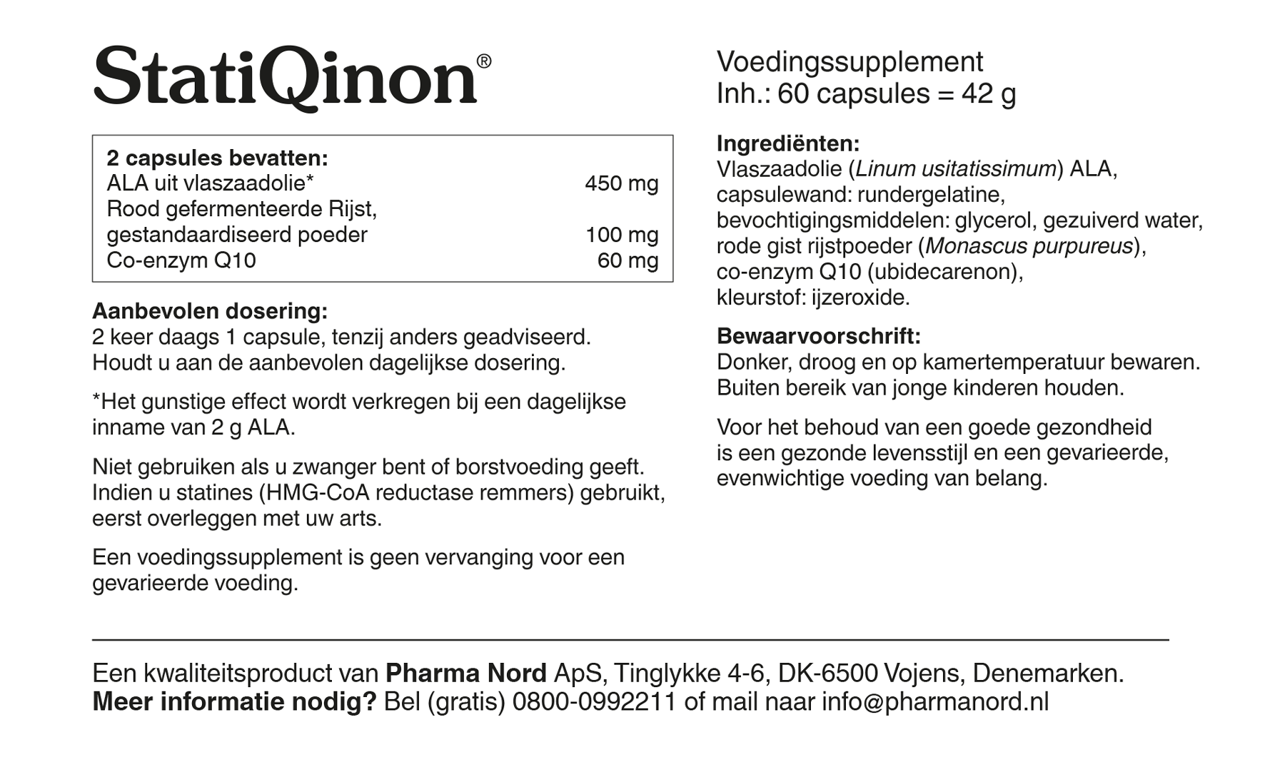 Pharma Nord StatiQinon (60 capsules)