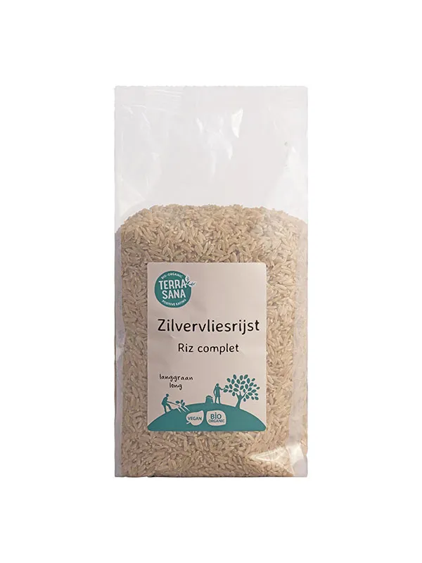 TerraSana Zilvervliesrijst lang bio (1000 gr)