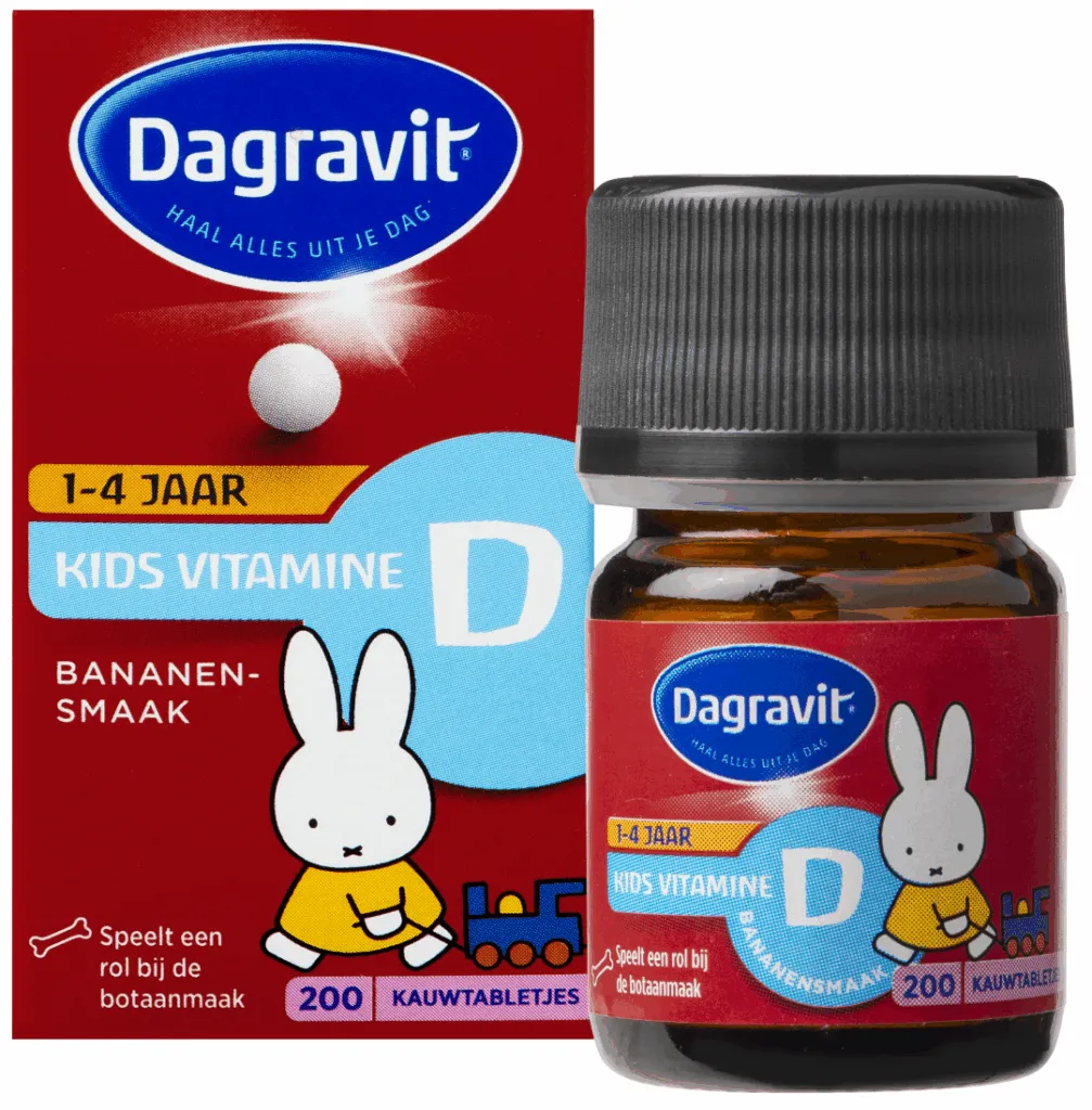 Dagravit Kids Vitamine D Kauwtabletjes (200 kauwtabletten)
