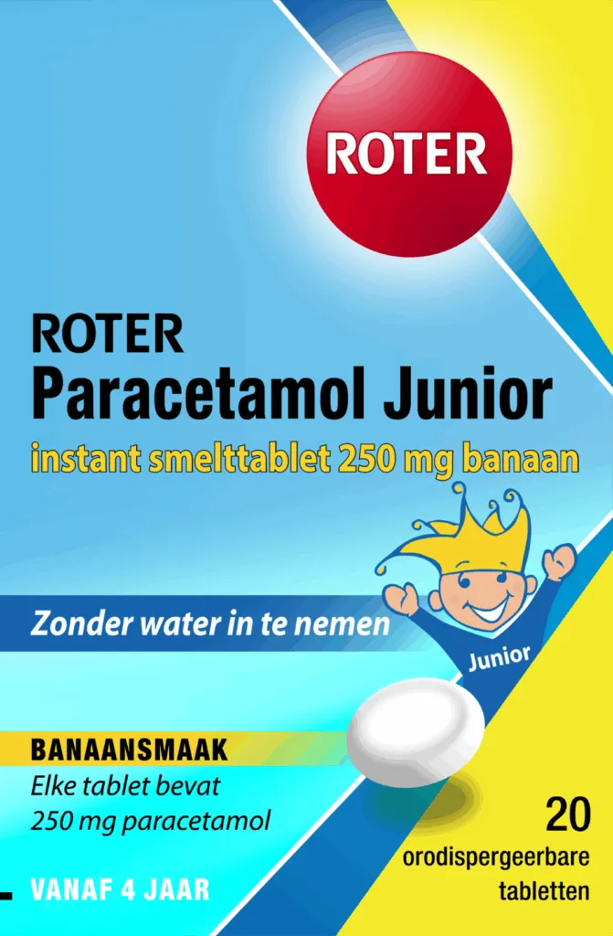 Roter Smelt Paracetamol 250 junior (20 tabletten)