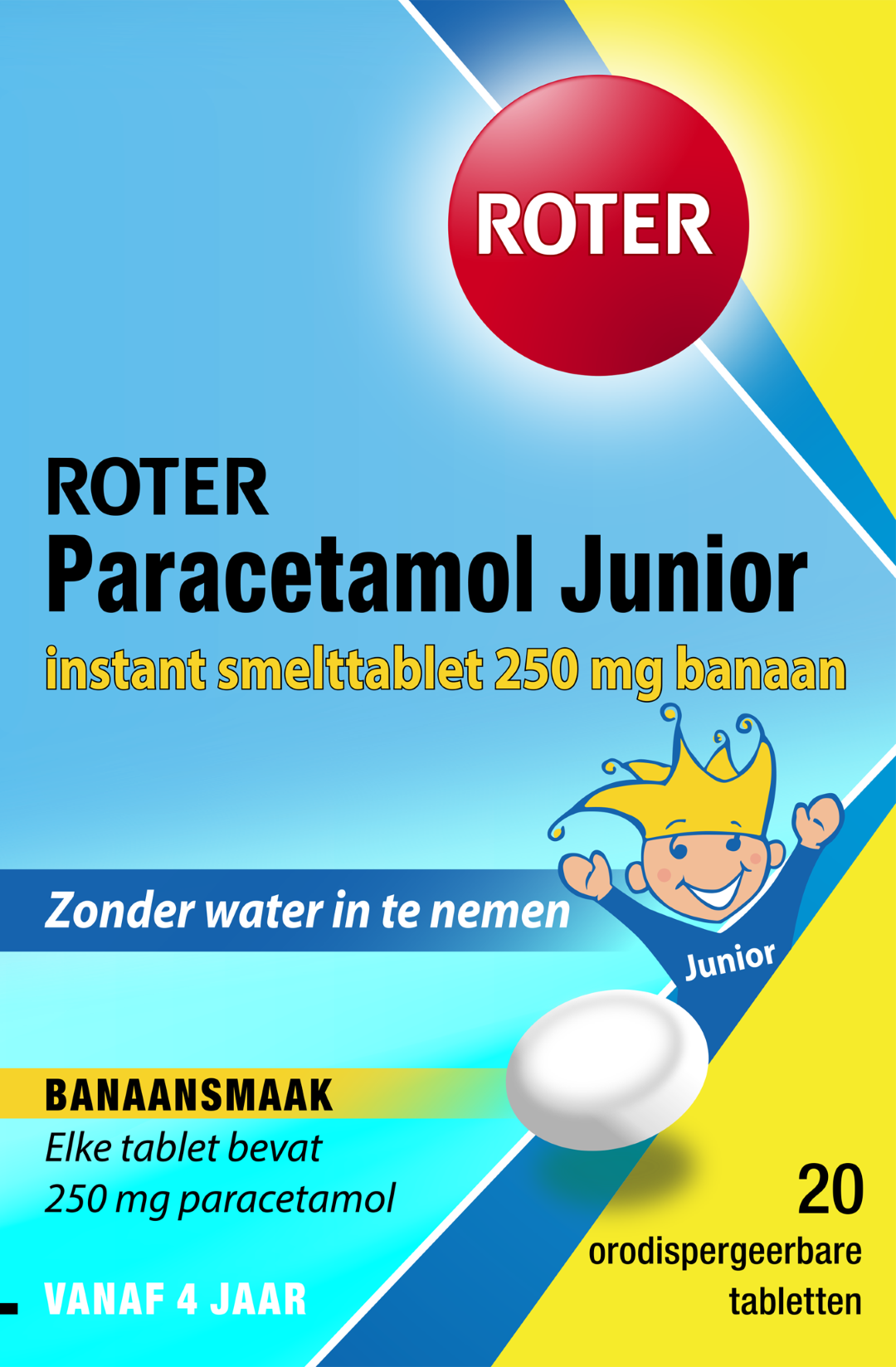 Roter Smelt Paracetamol 250 junior (20 tabletten)