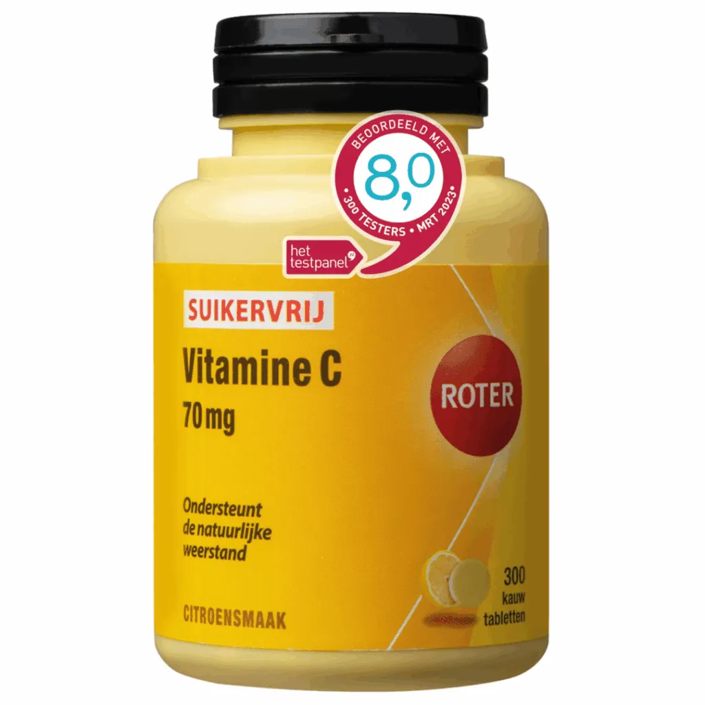 Roter Vitamine C 70 mg suikervrij (300 kauwtabletten)