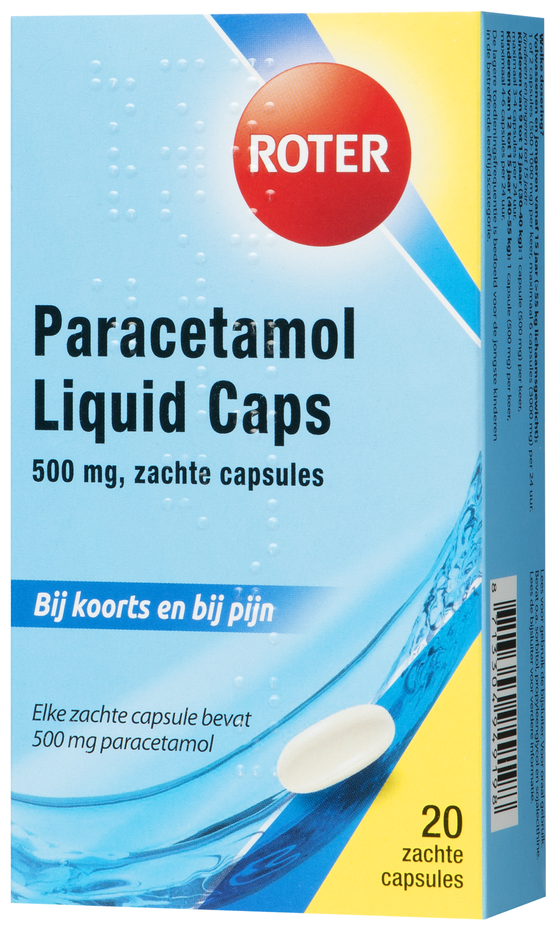 Roter Paracetamol 500 mg (20 capsules)